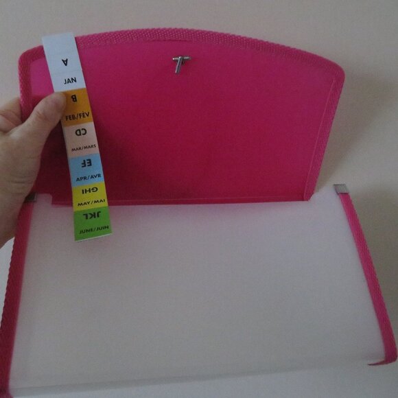 Clutch Accordion File Folder for Office School Travel (K533) - Picture 5 of 7